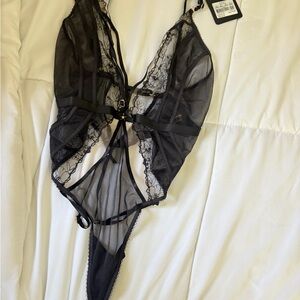 Honey Birdette Black Lace Bodysuit